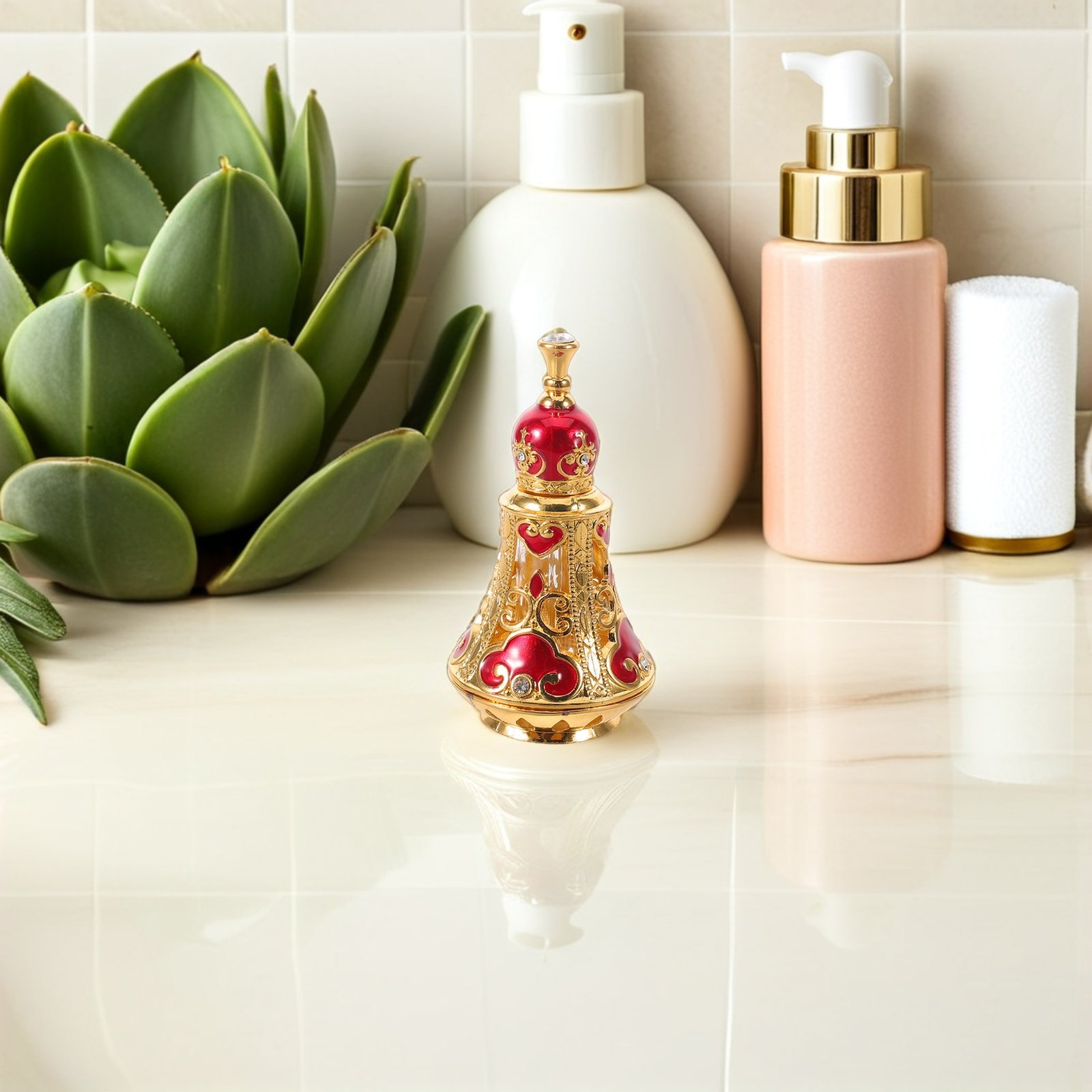 Perfume Refill Bottle - Frasco de Perfume Vintage Reutilizável do
