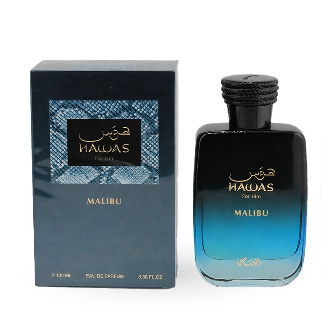 Rasasi Hawas Malibu Para Ele E - Perfume Fragrance Blue avaliação e preço