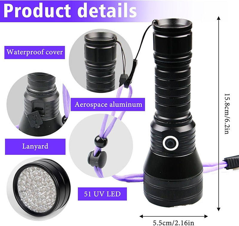 Lanterna UV TOPCOM 51LED Recar - Amber Musk Oil avaliação e preço